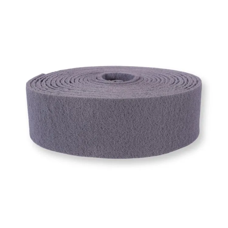 Rollo de lija fibra no tejida gris